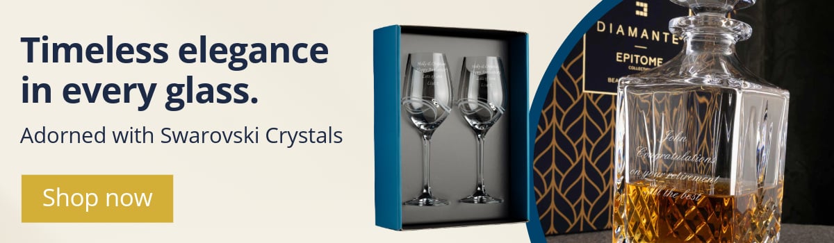 Diamante Glassware With Swarovski Elements