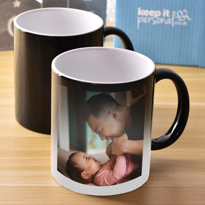 Personalised Heat Change Mug - Photo Upload And Message