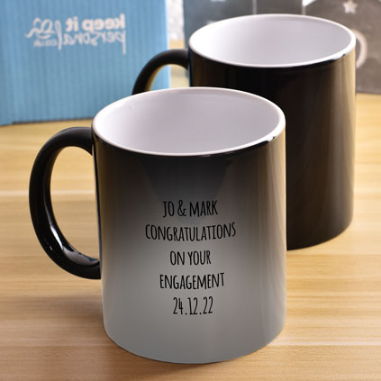 Personalised Heat Change Mug - Photo Upload And Message