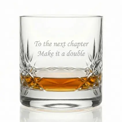 Personalised Mayfair Crystal Whisky Glass With Satin Gift Box