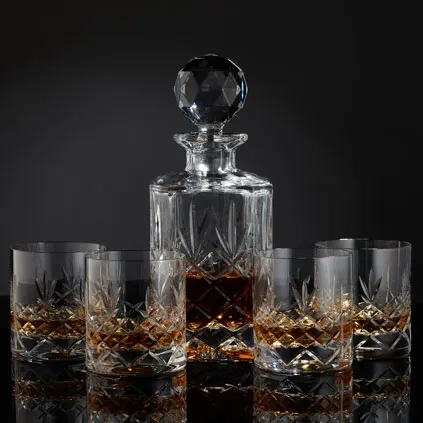 Personalised Crystal Heavyweight Mayfair Decanter Set