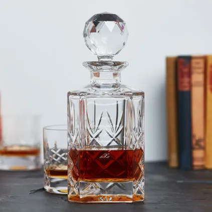 Personalised Crystal Heavyweight Mayfair Decanter Set