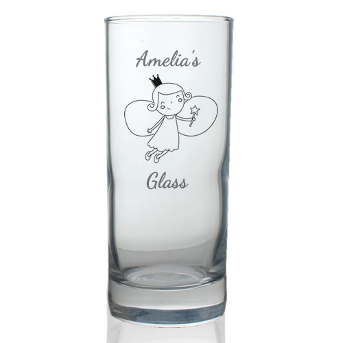 Personalised Children's Fairy Hi Ball Glass