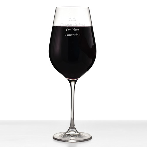 Engraved Premium Crystal Wine Glass