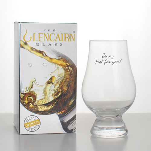 Personalised Glencairn Whisky Tasting Glass Engraved Whisky Nosing and ...