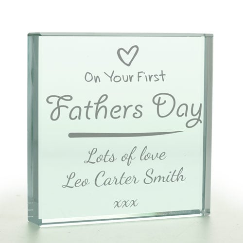 Personalised \'First Father\'s Day\' Token