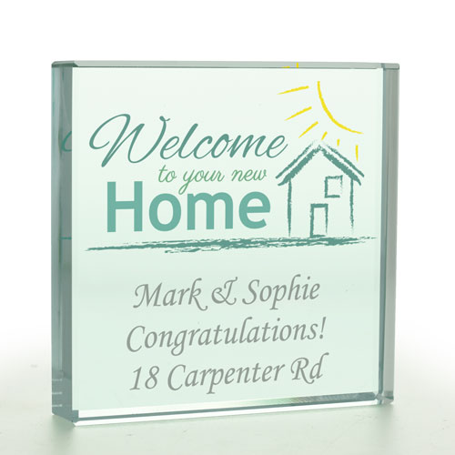 Personalised New Home Glass Token