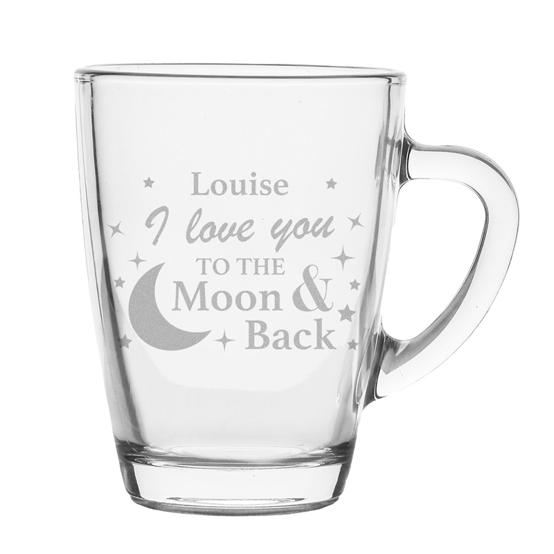 Personalised Love You To The Moon And Back Tea Mug