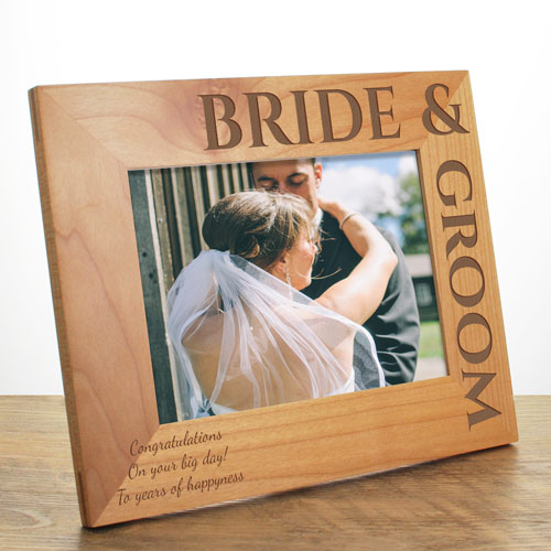 Personalised Photo Frame For Bride And Groom