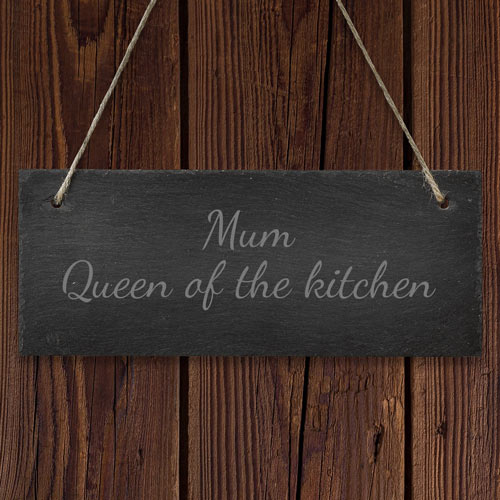 Personalised Hanging Slate Sign With Any Message