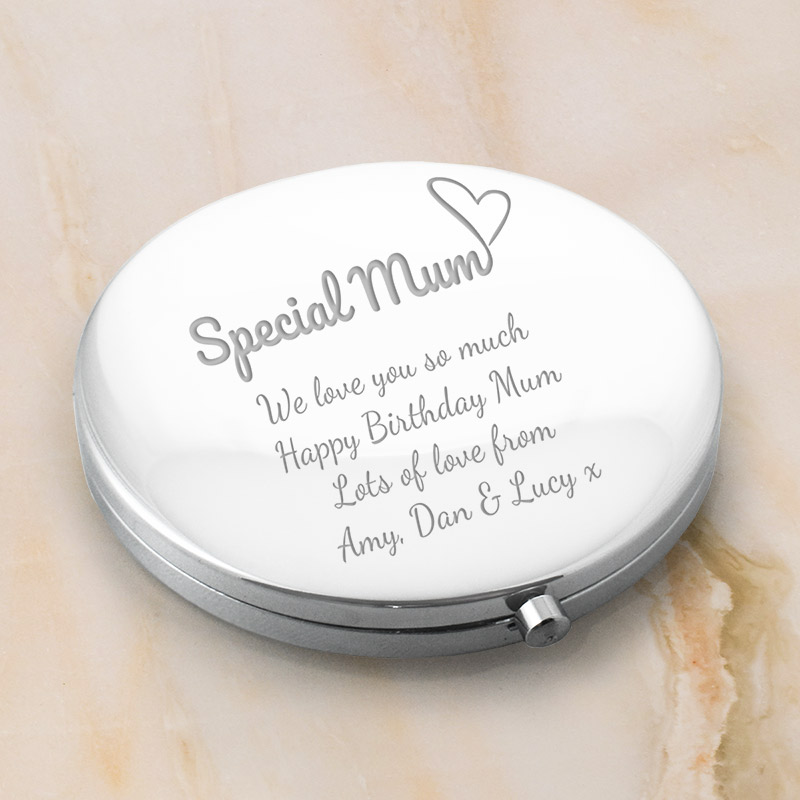 Personalised Compact Mirror For A Special Mum