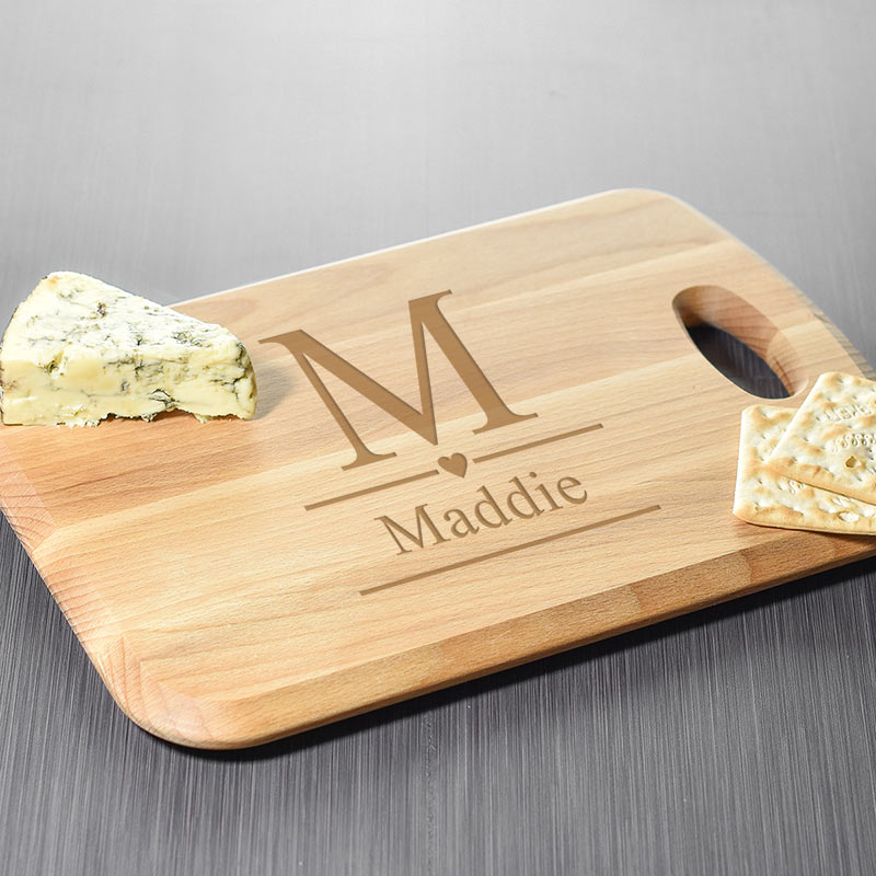 Personalised Wood Chopping Board Initial Design