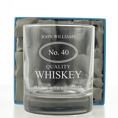 Personalised Quality Whiskey Glass Tumbler