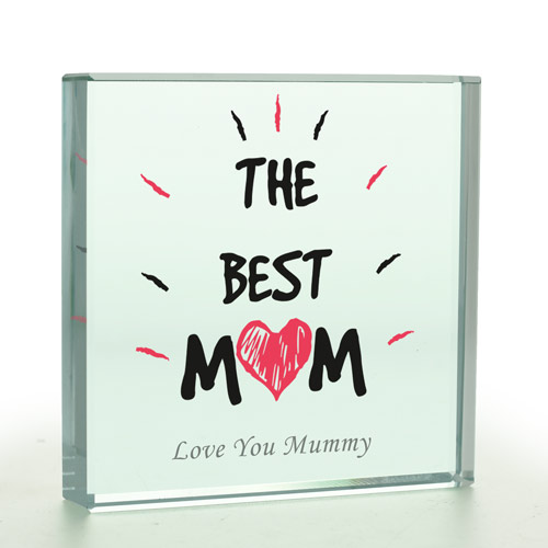 Personalised \'Best Mum\' Glass Token