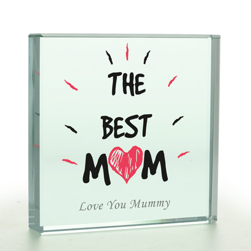 Personalised 'Best Mum' Glass Token