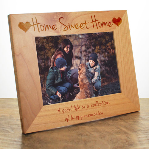Personalised Home Sweet Home Photo Frame