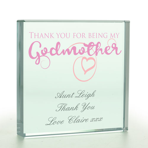 Personalised Thanks For Being My Godmother Token