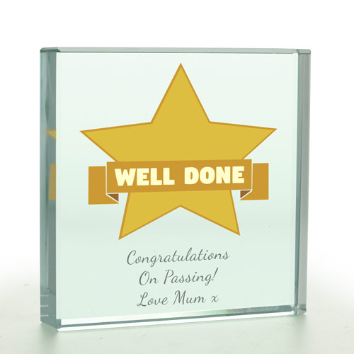 Personalised Well Done Glass Token - Any Occasion