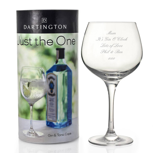 Personalised Dartington Copa Gin Glass