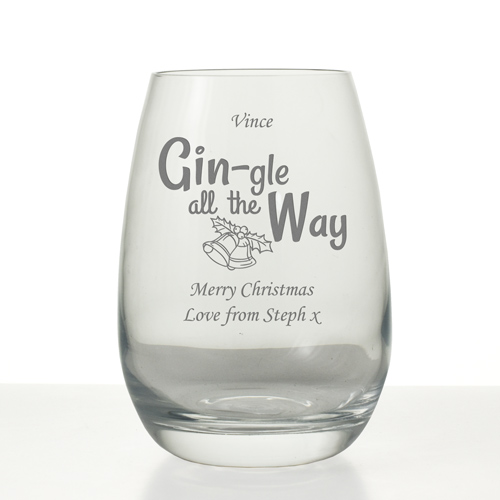 Personalised Gingle All The Way Grand Highball