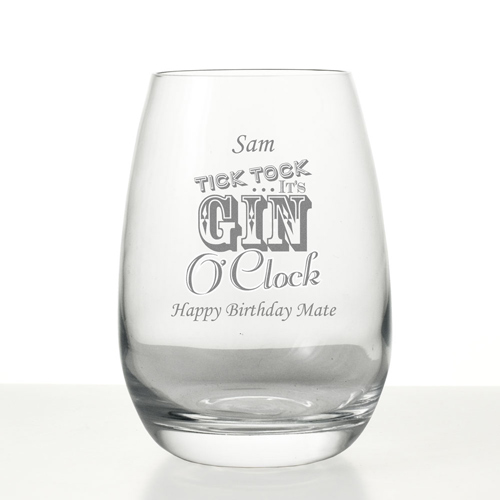 Personalised Gin O\'Clock Grand Hiball Glass