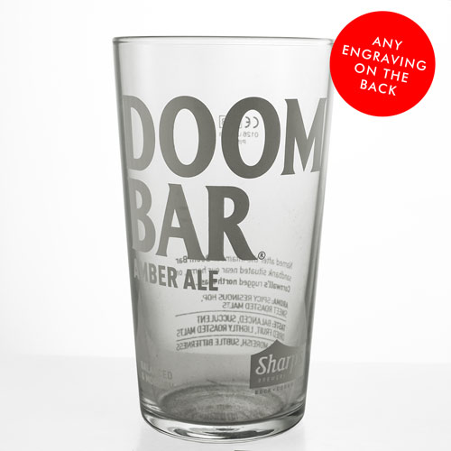 Personalised Doom Bar Ale Pint Glass