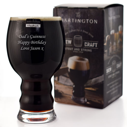 Personalised Dartington Brew Craft Stout Glass