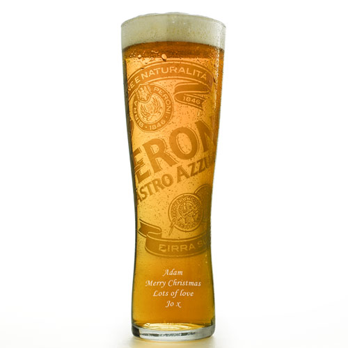 Personalised Branded Peroni Pint Glass