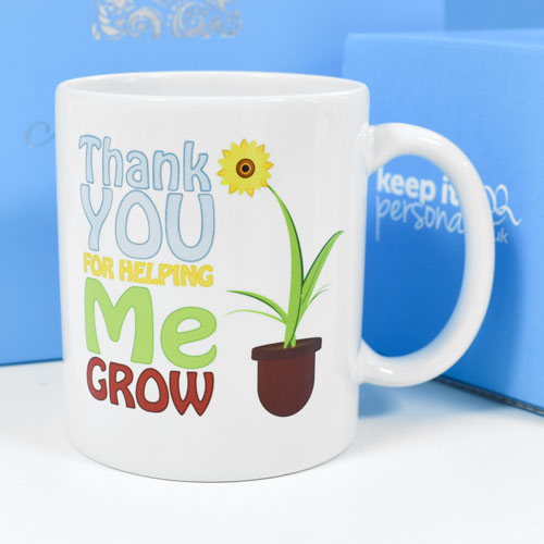 Personalised Mug - Thank You For Helping Me Grow