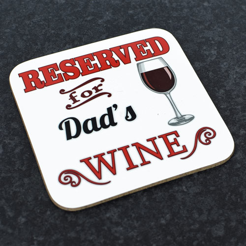 Personalised Coaster - Reserved For Wine