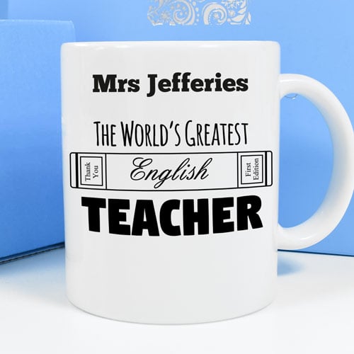 Personalised Mug - World's Greatest English Teacher