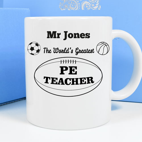 Personalised Mug - World's Greatest P.E Teacher