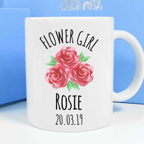 Personalised Mug - Flower Girl Roses