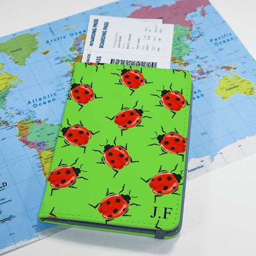 Personalised Passport Holder - Ladybirds