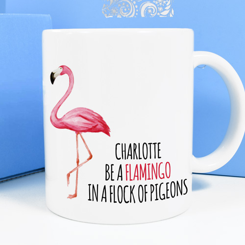 Personalised Mug - Be A Flamingo