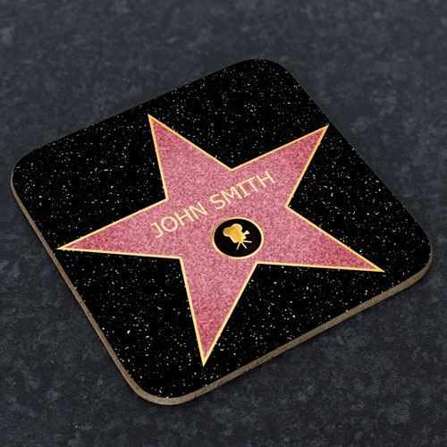 Personalised Coaster - Hollywood Walk Of Fame
