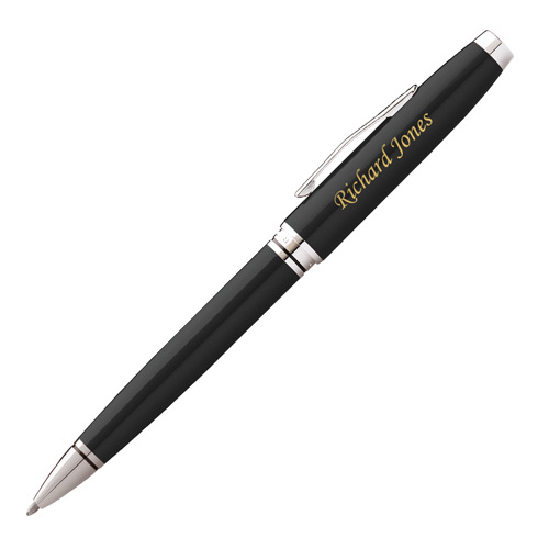 Personalised Cross Coventry Black Ballpoint Pen
