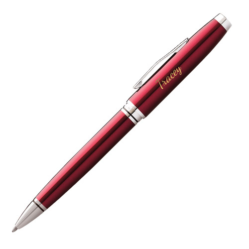 Personalised Cross Coventry Red Ballpoint Pen