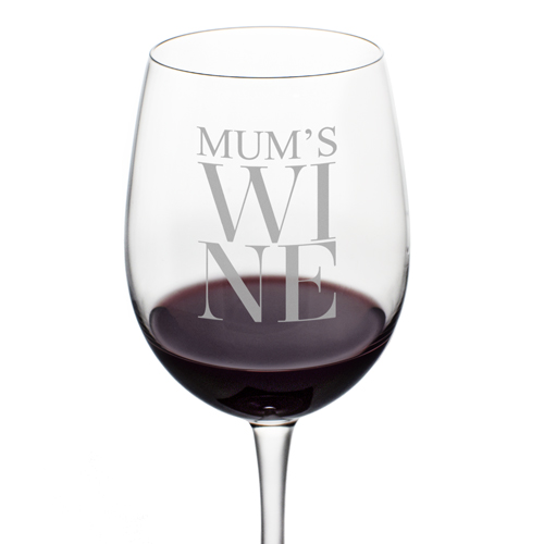 Personalised Wine Glass - Mum\'s Wine