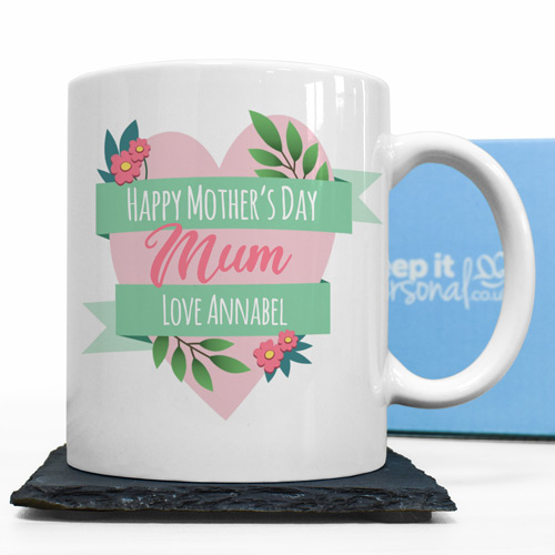 Personalised Mug - Mother\'s Day Heart
