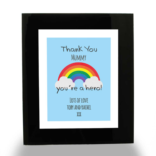 Personalised Print - Rainbow You\'re A Hero