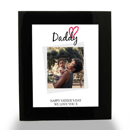 Personalised Photo Upload Framed Print - Daddy