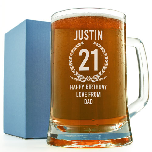 Personalised Tankard - 21st Birthday