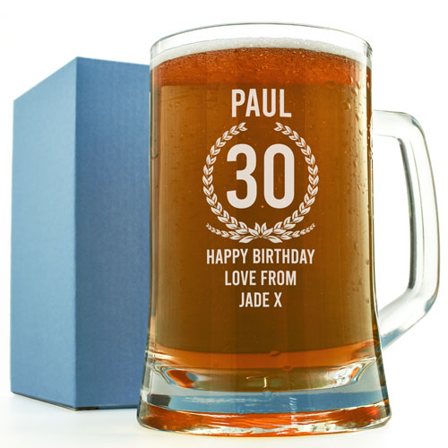 Personalised Tankard - 30th Birthday