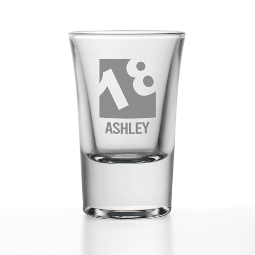 Personalised Shot Glass - 18th Birthday