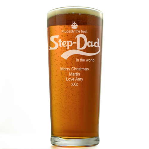 Personalised Pint Glass - Best Step Dad In the World