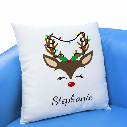 Personalised Cushion - Reindeer