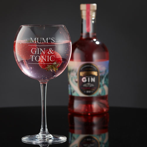 Personalised Gin Balloon Glass Any Name & Message