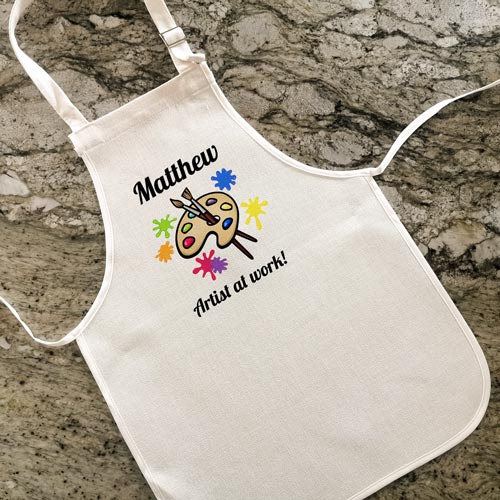 Personalised Childrens Apron - Artist At Work
