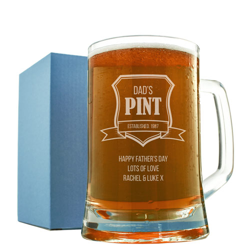 Personalised Pint Tankard - Established Crest